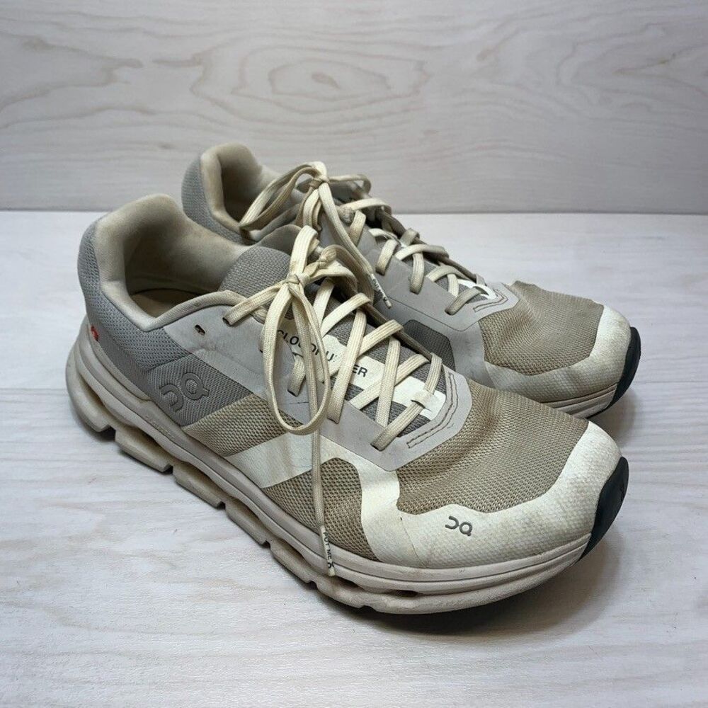 On CloudRunner Womens 10 42 White Frost Mesh Gym Road Running Sneakers Shoes